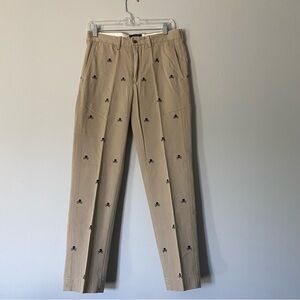Rugby Ralph Lauren men's tan/khaki skull and crossbones chino pants, Size 29 NWT